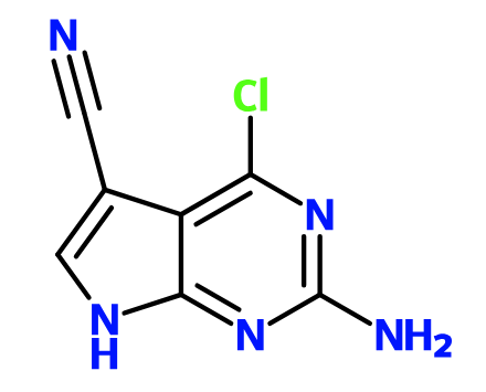 (image for) MCYA0156 2-Amino-4-chloro-7H-pyrrolo[2,3-d]pyrimidine-5-carbonitrile